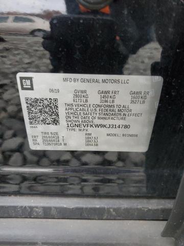 2019 CHEVROLET TRAVERSE L #3302719002