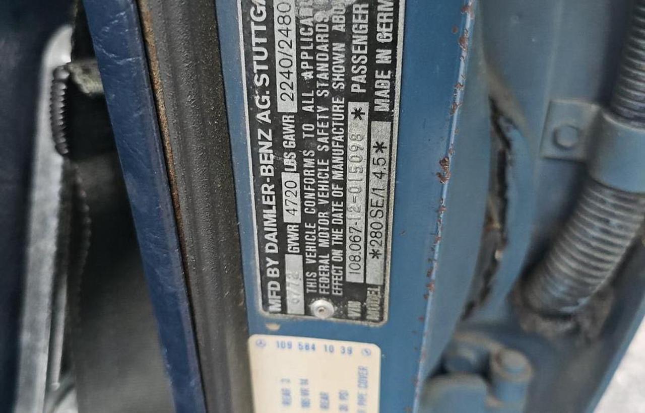 Lot #3286678301 1972 MERCEDES-BENZ 280 SE