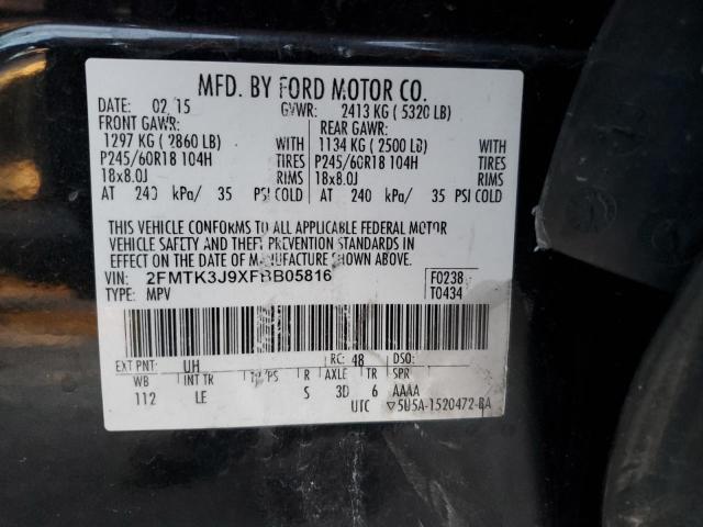 2015 FORD EDGE SEL - 2FMTK3J9XFBB05816