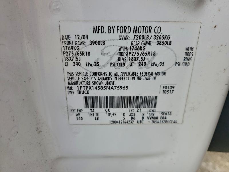 2005 FORD F150 #3303903704