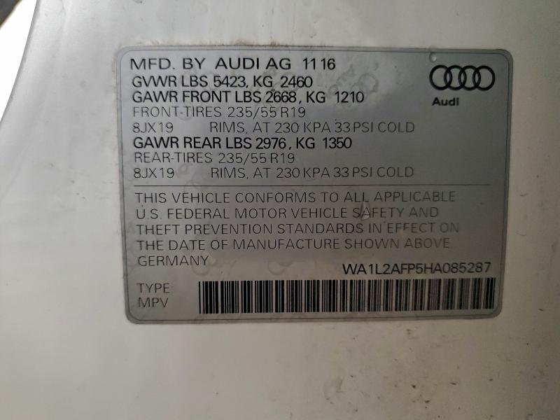 2017 AUDI Q5 PREMIUM #3303879776