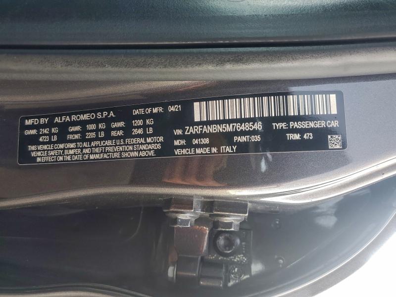 2021 ALFA ROMEO GIULIA TI #3297163540