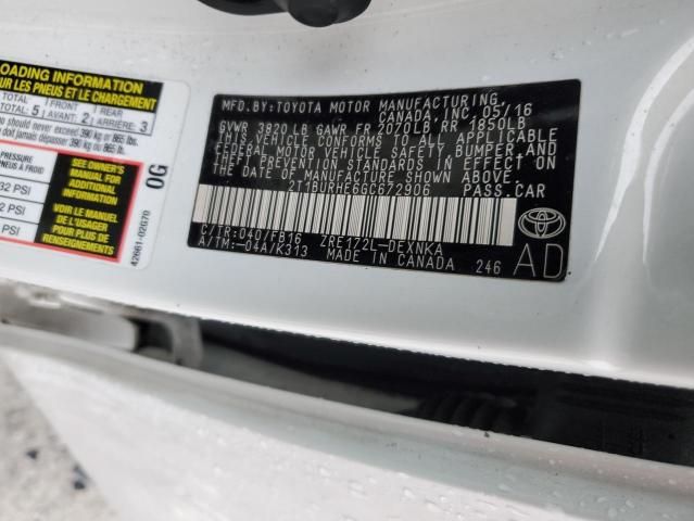 2016 TOYOTA COROLLA L - 2T1BURHE6GC672906