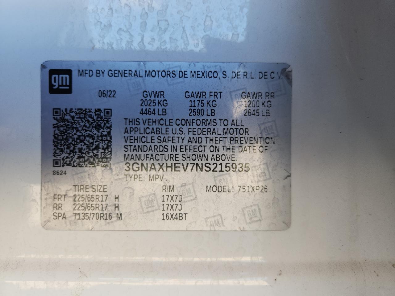 CHEVROLET EQUINOX LS