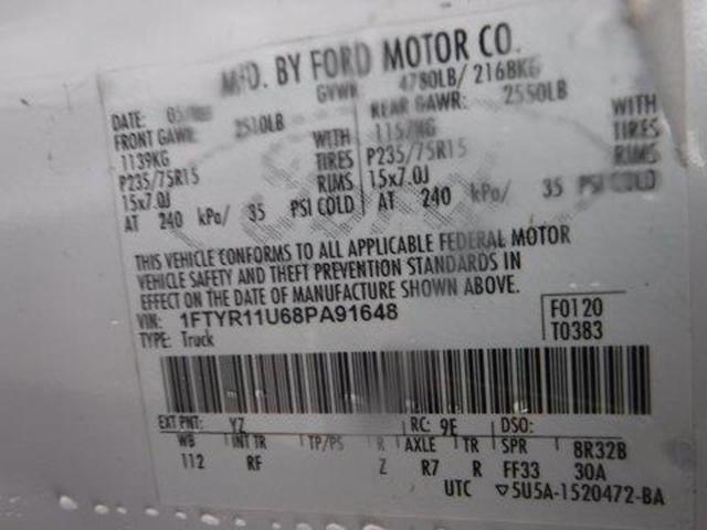 2008 FORD RANGER #3308442297