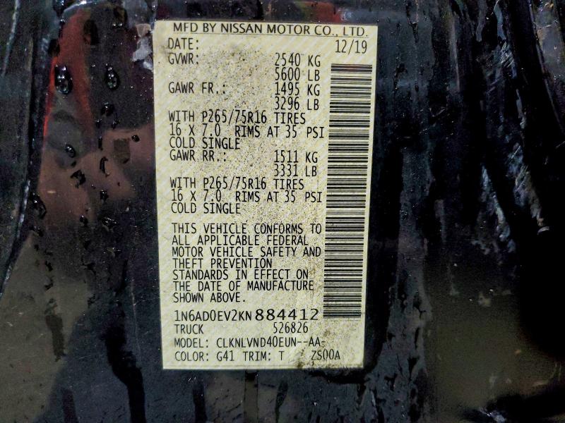 2019 NISSAN FRONTIER S #3298017168