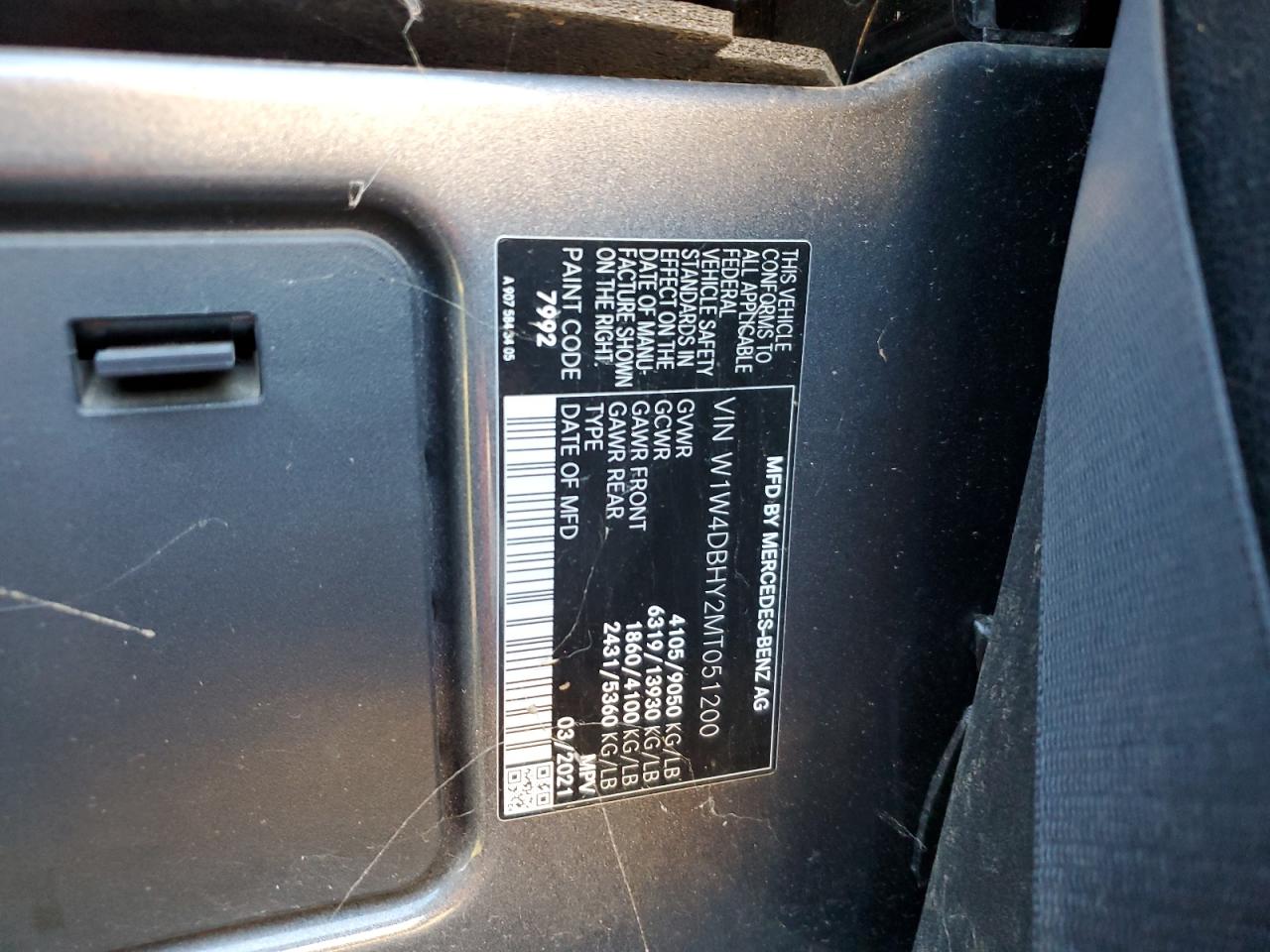 Lot #3284705977 2021 MERCEDES-BENZ SPRINTER 2