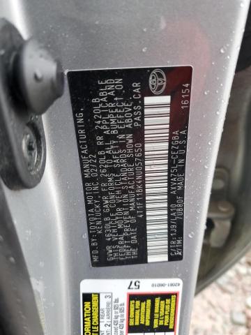 2022 TOYOTA CAMRY XLE #3305302363