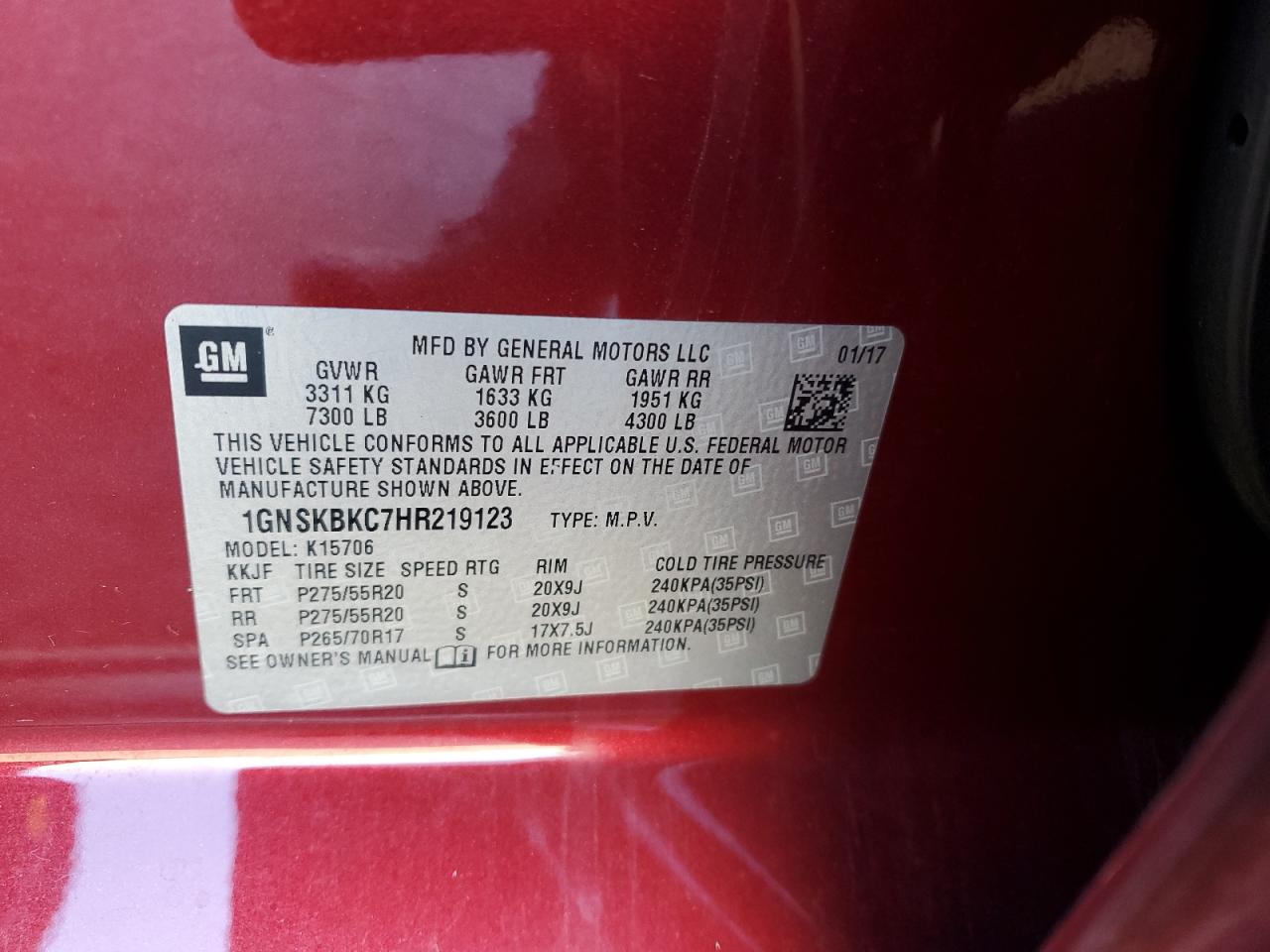 CHEVROLET TAHOE K1500 LT