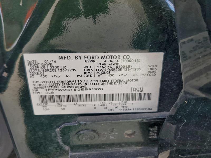 2016 FORD F250 SUPER #3297920787