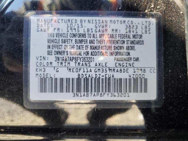 2015 NISSAN SENTRA S - 3N1AB7AP8FY363201