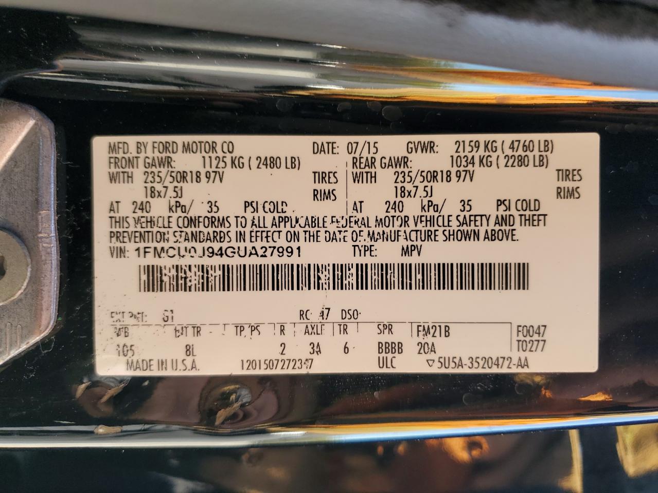 FORD ESCAPE TITANIUM