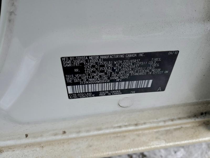 2010 TOYOTA RAV4 LIMIT #3303772422