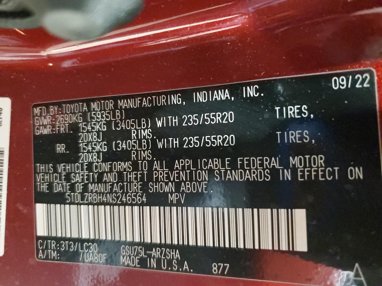 TOYOTA HIGHLANDER XSE