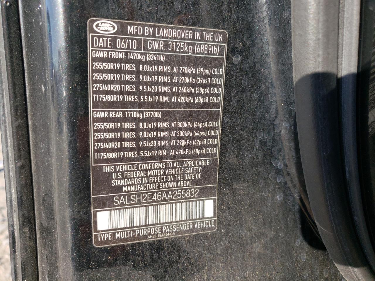 LAND ROVER RANGE ROVER SC