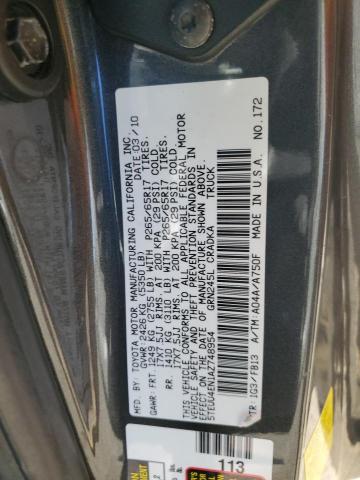 2010 TOYOTA TACOMA ACC #3297163504