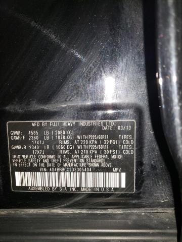 2013 SUBARU OUTBACK 2. - 4S4BRBCC2D3305404