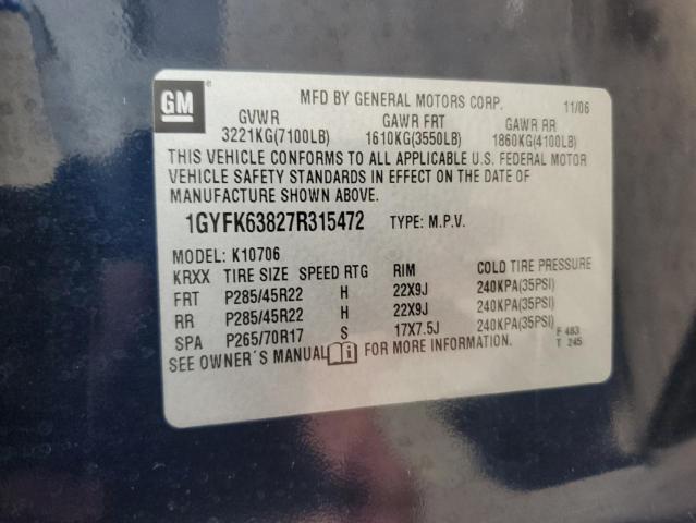 2007 CADILLAC ESCALADE L #3296341415