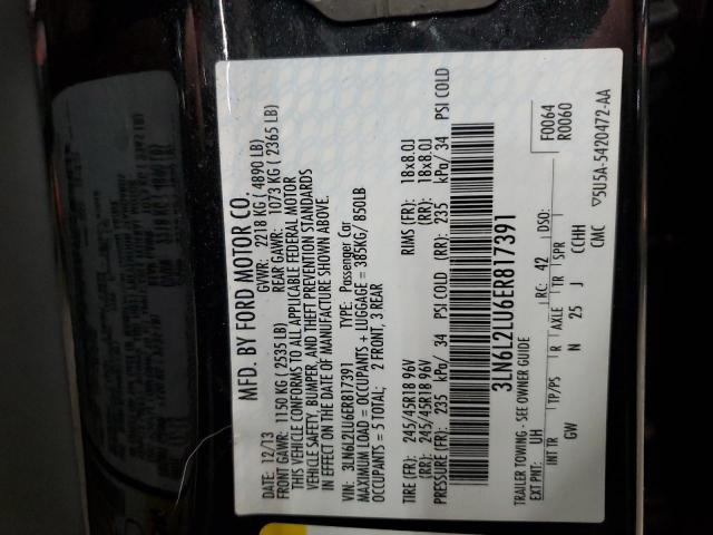 2014 LINCOLN MKZ HYBRID #3290291256