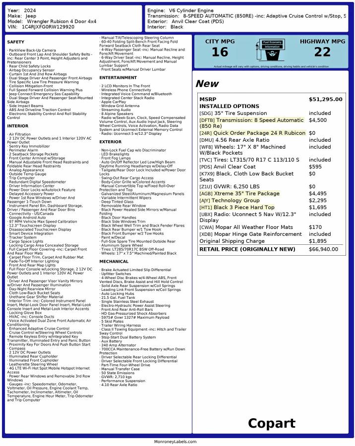 2024 JEEP WRANGLER R #3295922397