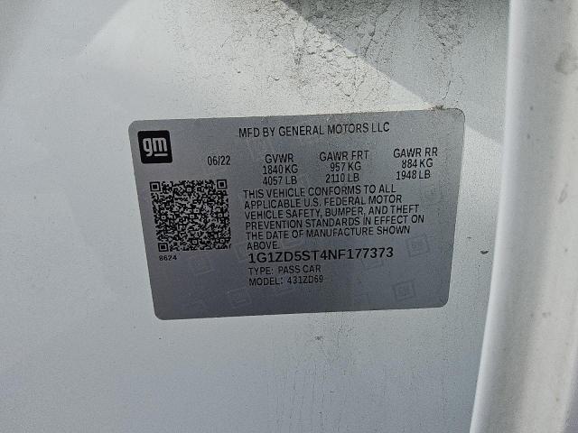 2022 CHEVROLET MALIBU LT - 1G1ZD5ST4NF177373