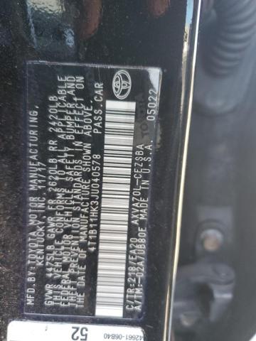 2018 TOYOTA CAMRY L #3297163506