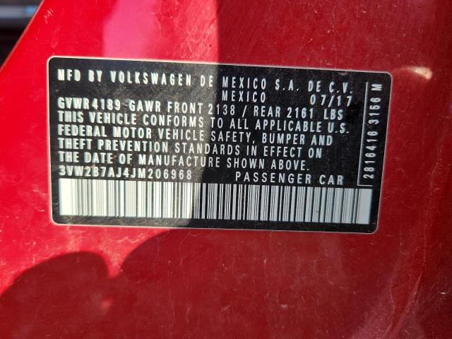 2018 VOLKSWAGEN JETTA S - 3VW2B7AJ4JM206968