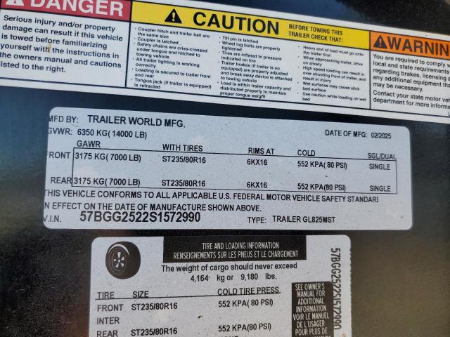 2025 TRAILER WORLD UNKNOWN #3294319874