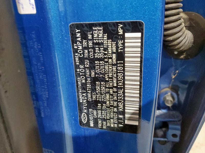 2019 HYUNDAI TUCSON LIM #3294400498