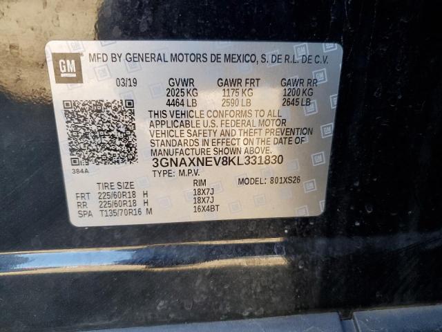 2019 CHEVROLET EQUINOX PR #3294628033
