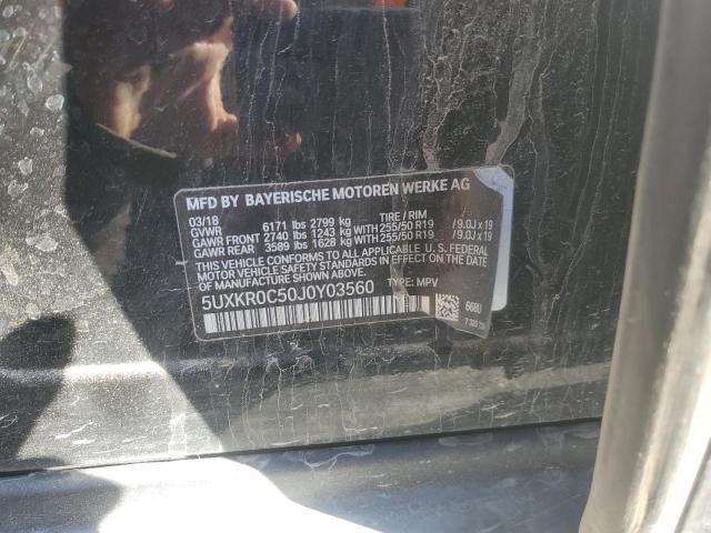 2018 BMW X5 XDRIVE3 - 5UXKR0C50J0Y03560