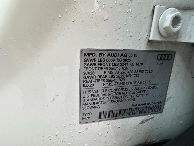 2018 AUDI Q7 PREMIUM #3290218226