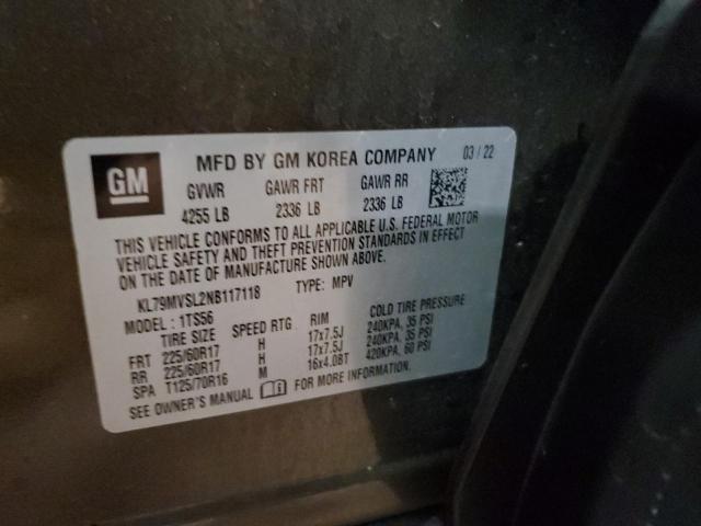 2022 CHEVROLET TRAILBLAZE #3294472539