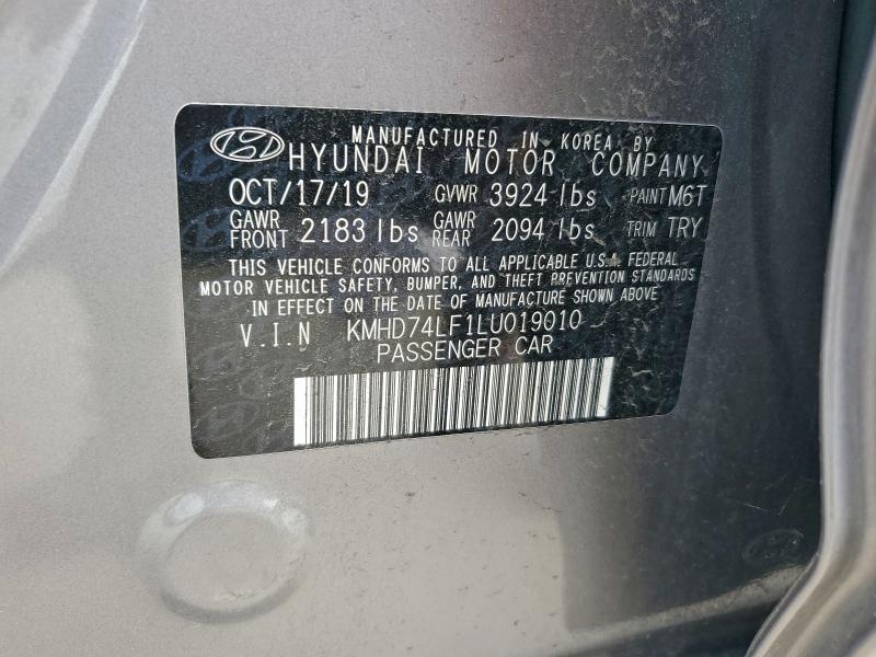 2020 HYUNDAI ELANTRA SE #3316154283