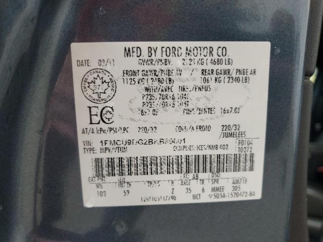 2011 FORD ESCAPE XLT - 1FMCU9DG2BKB80601