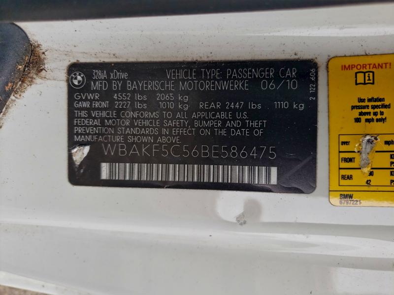 2011 BMW 328 XI SUL #3296230423