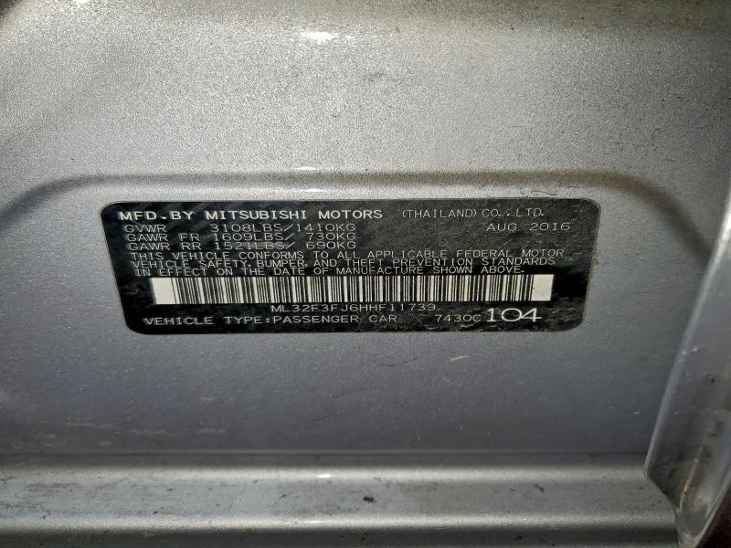 2017 MITSUBISHI MIRAGE G4 #3301710416