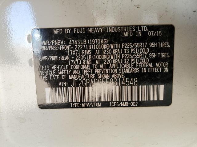 2015 SUBARU XV CROSSTR #3297888791