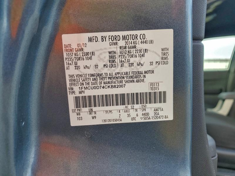 2012 FORD ESCAPE XLT #3305682724