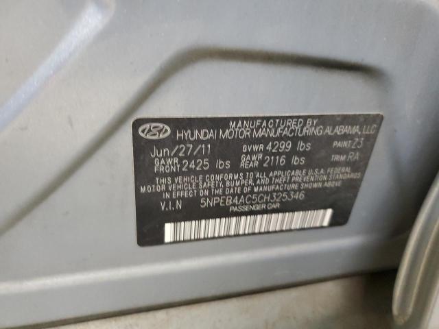2012 HYUNDAI SONATA GLS #3285711727