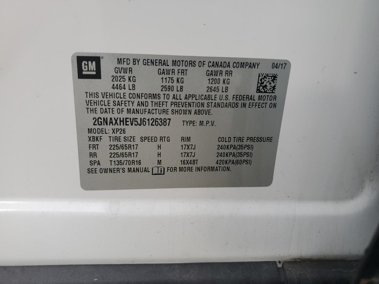 CHEVROLET EQUINOX LS