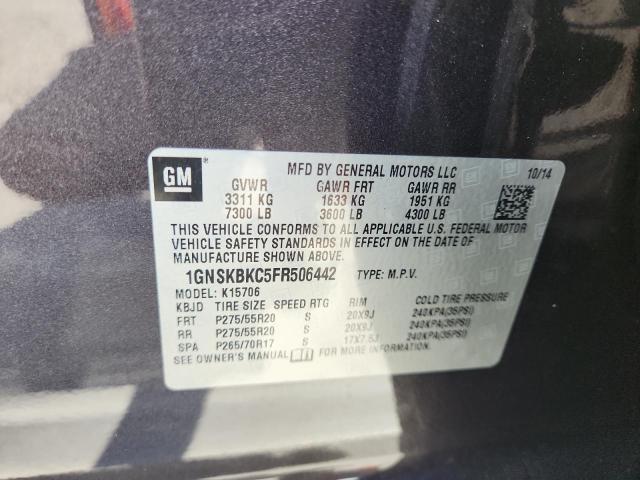 2015 CHEVROLET TAHOE K150 #3302816944