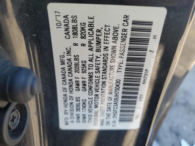 2018 HONDA CIVIC SI #3294440512