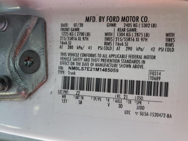 2021 FORD TRANSIT CO #3296356152