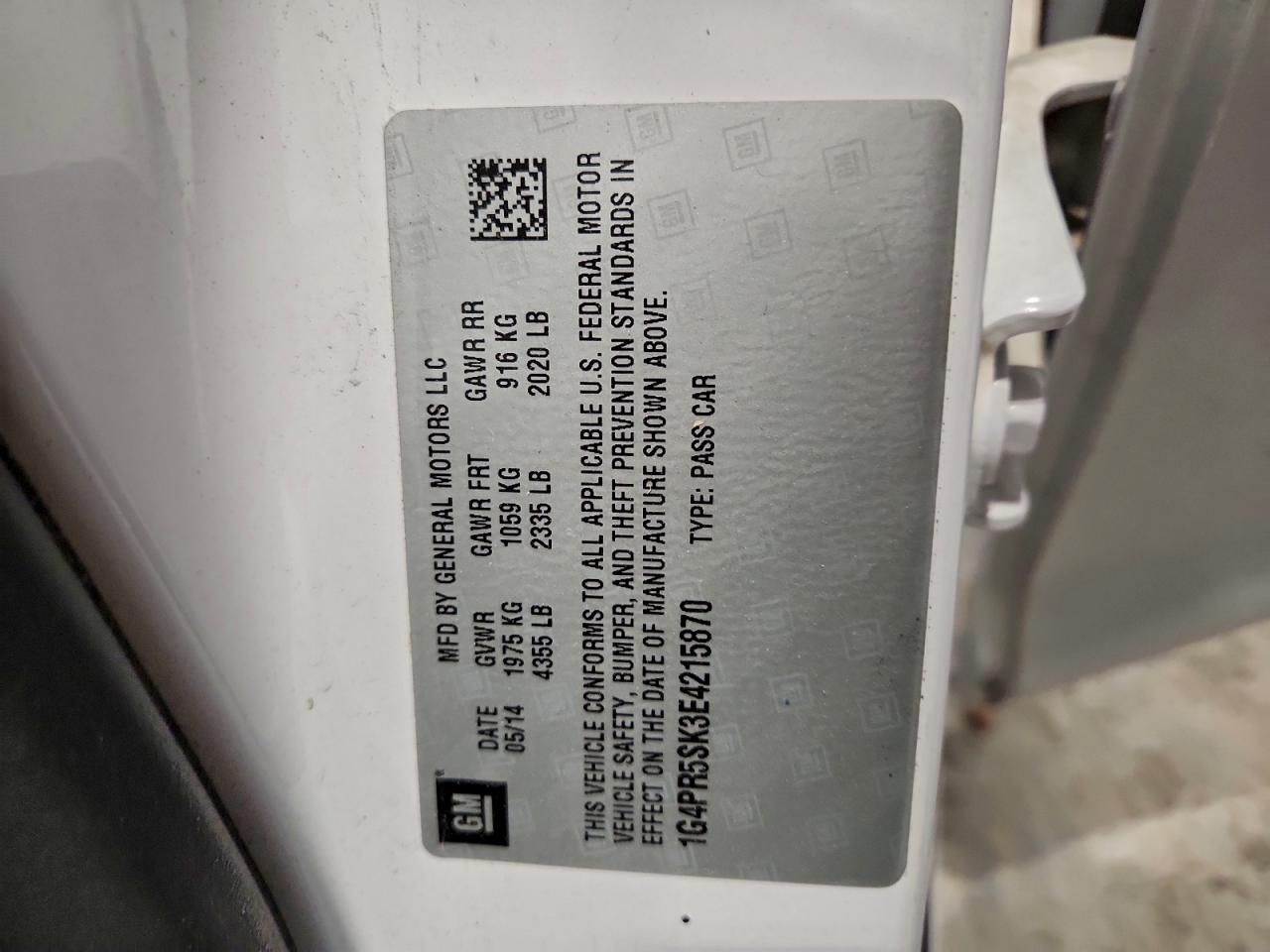 BUICK VERANO CONVENIENCE