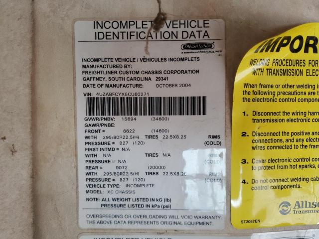 2005 FREIGHTLINER CHASSIS X #3291153993