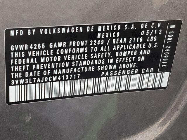 2012 VOLKSWAGEN JETTA TDI - 3VW3L7AJ0CM413717