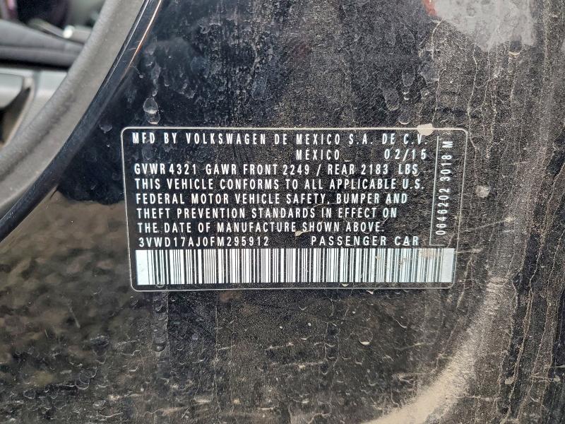 2015 VOLKSWAGEN JETTA SE #3301664634