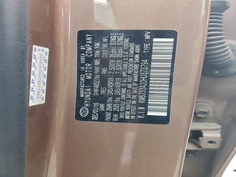 2017 HYUNDAI TUCSON LIM #3296172836