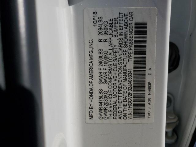 2018 HONDA ACCORD SPO #3301663635